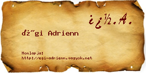 Égi Adrienn névjegykártya
